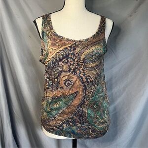 Paisley Sleeveless Top